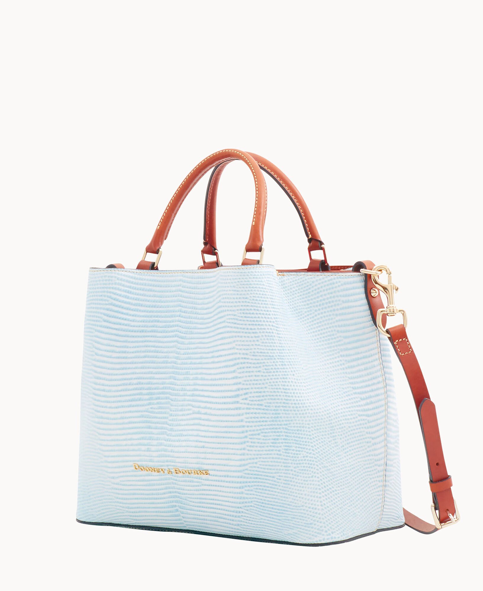 Dooney and bourke embossed lizard large barlow outlet