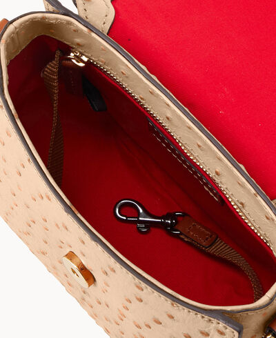 Ostrich Saddle Bag