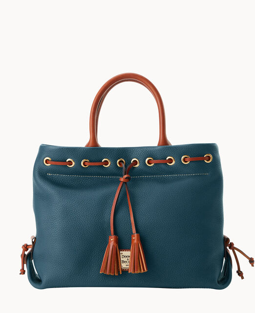 Pebble Grain Tassel Tote