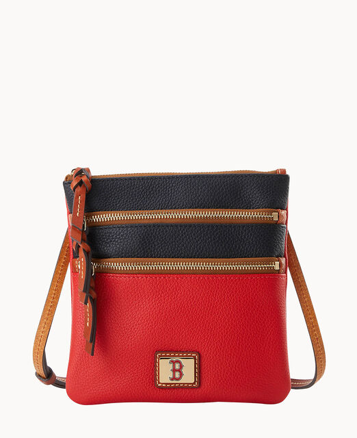 MLB Red Sox Triple Zip Crossbody