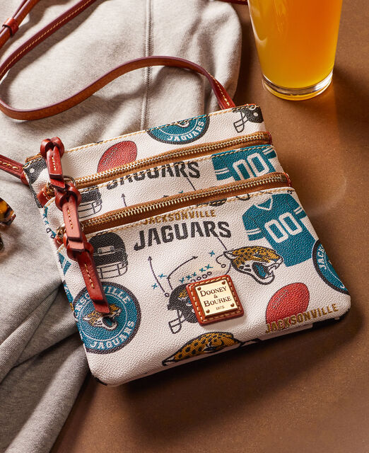 NFL Jaguars N S Triple Zip Crossbody