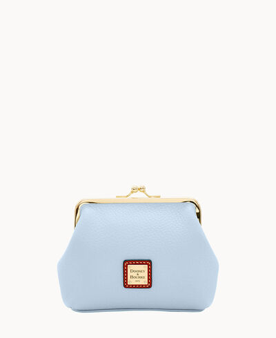 Pebble Grain Large Frame Purse