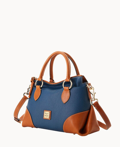 Pebble with Florentine Trim Satchel 30