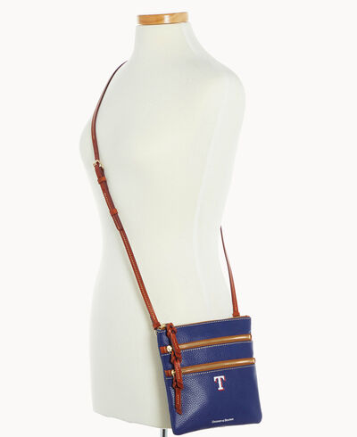 MLB Rangers North South Triple Zip Crossbody