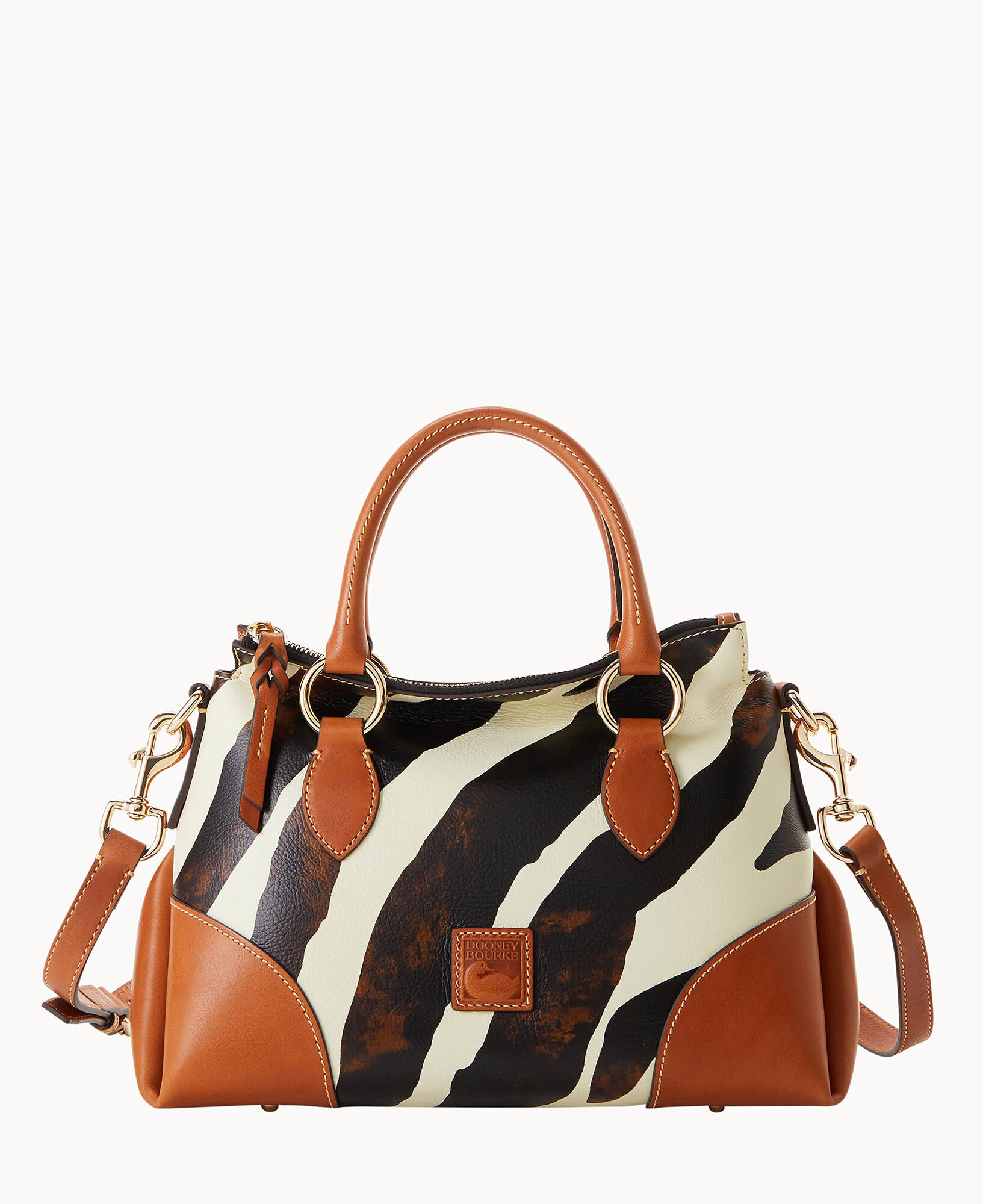 Dooney Bourke Zebra Leather Satchel 30
