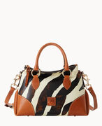 Zebra Leather Satchel 30