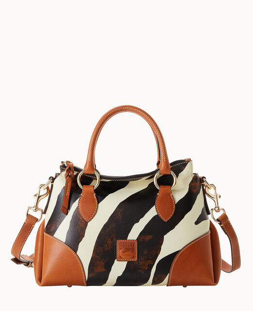 Zebra Leather Satchel 30