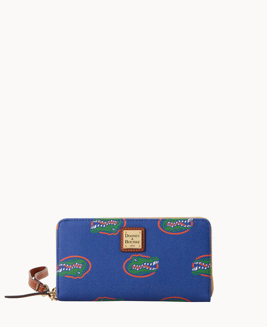 Collegiate Florida Large Zip Around Wristlet