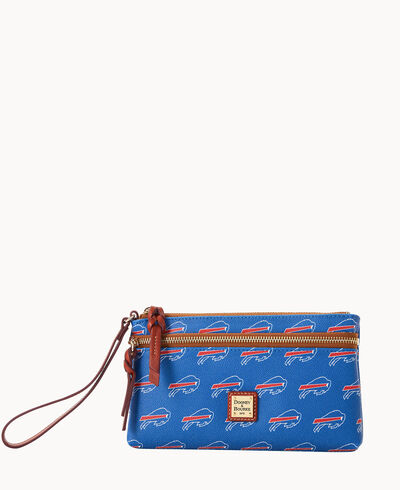 NFL Bills Double Zip Wristlet