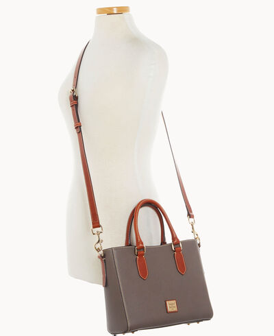 Pebble Grain Top Handle Tote