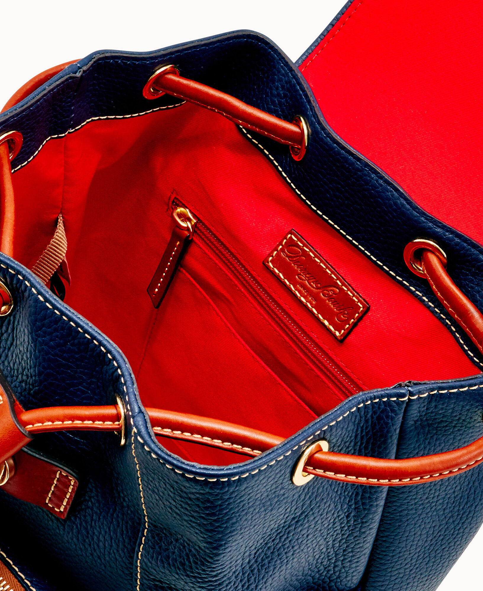 Dooney & bourke pebble grain medium murphy backpack top
