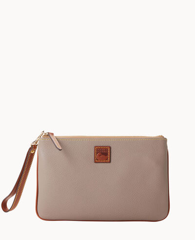 Pebble Grain Large Wristlet
