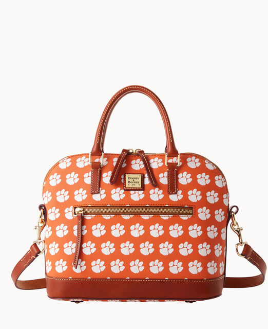 Collegiate Clemson Domed Zip Satchel