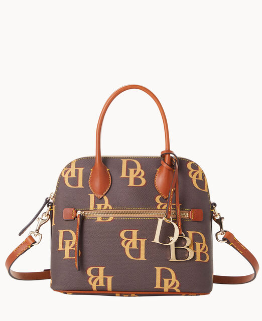 Monogram Domed Satchel