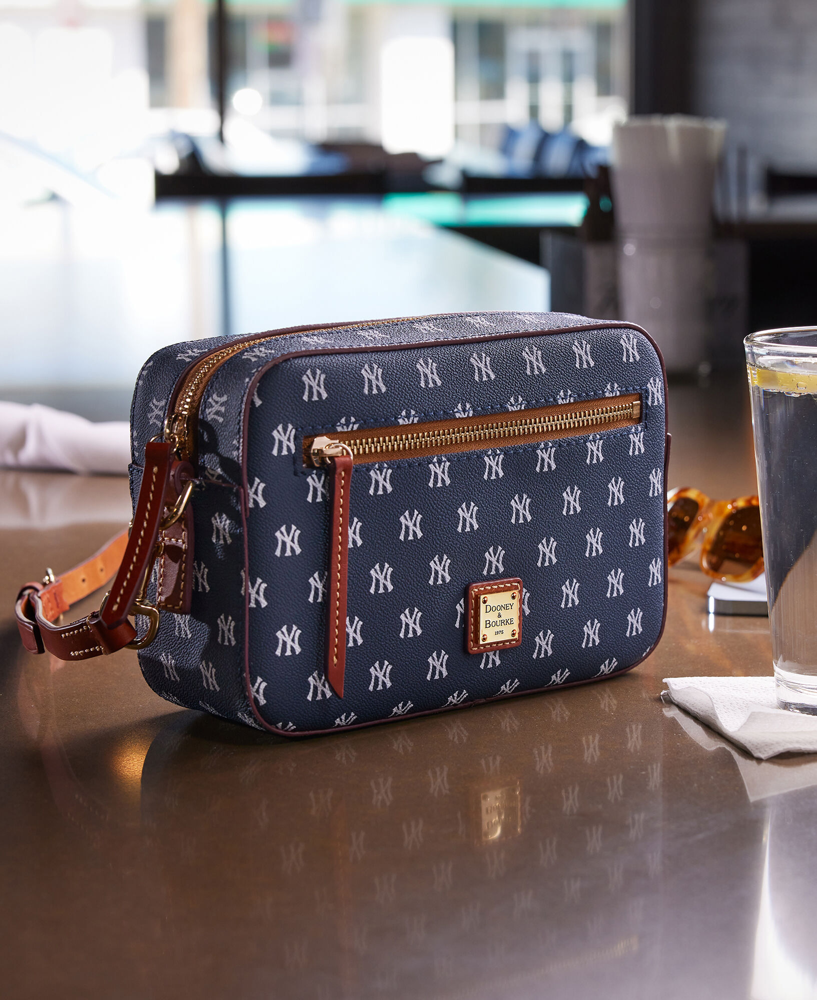 Dooney Bourke MLB Yankees Camera Zip Crossbody
