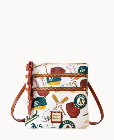 MLB Athletics N S Triple Zip Crossbody