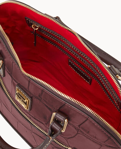Denison Domed Zip Satchel