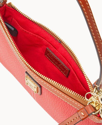 Pebble Grain Large Slim Wristlet