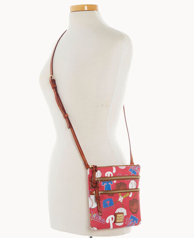 MLB Phillies N S Triple Zip Crossbody