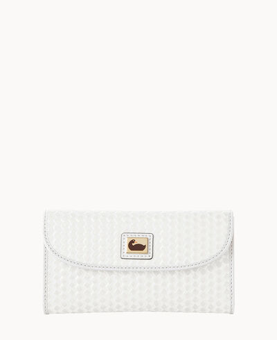 Camden Woven Continental Clutch