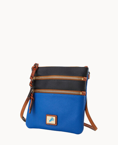 NFL Lions Triple Zip Crossbody