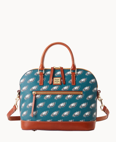 NFL Eagles Domed Zip Satchel