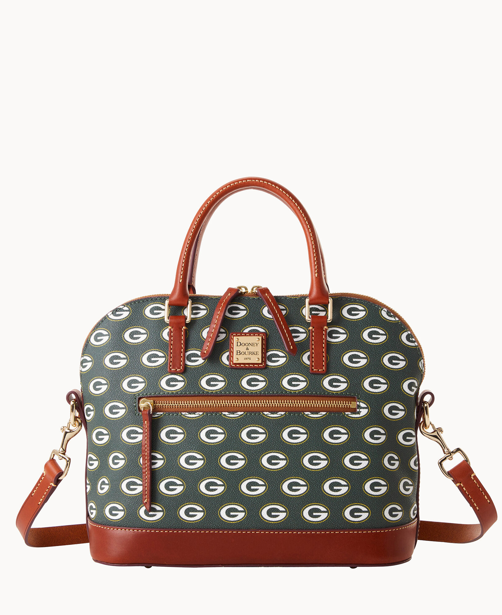 NFL Packers Domed Zip Satchel