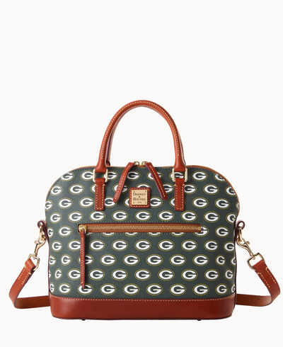 NFL Packers Domed Zip Satchel