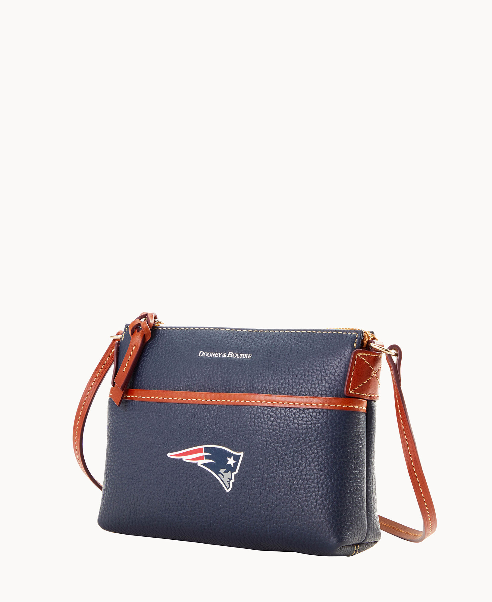 Women's Dooney & Bourke New England Patriots Triple-Zip Crossbody Bag
