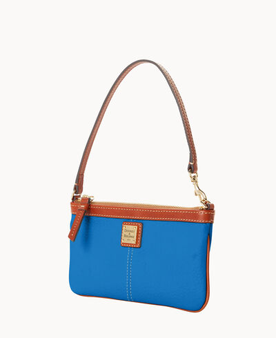 Pebble Grain Large Slim Wristlet