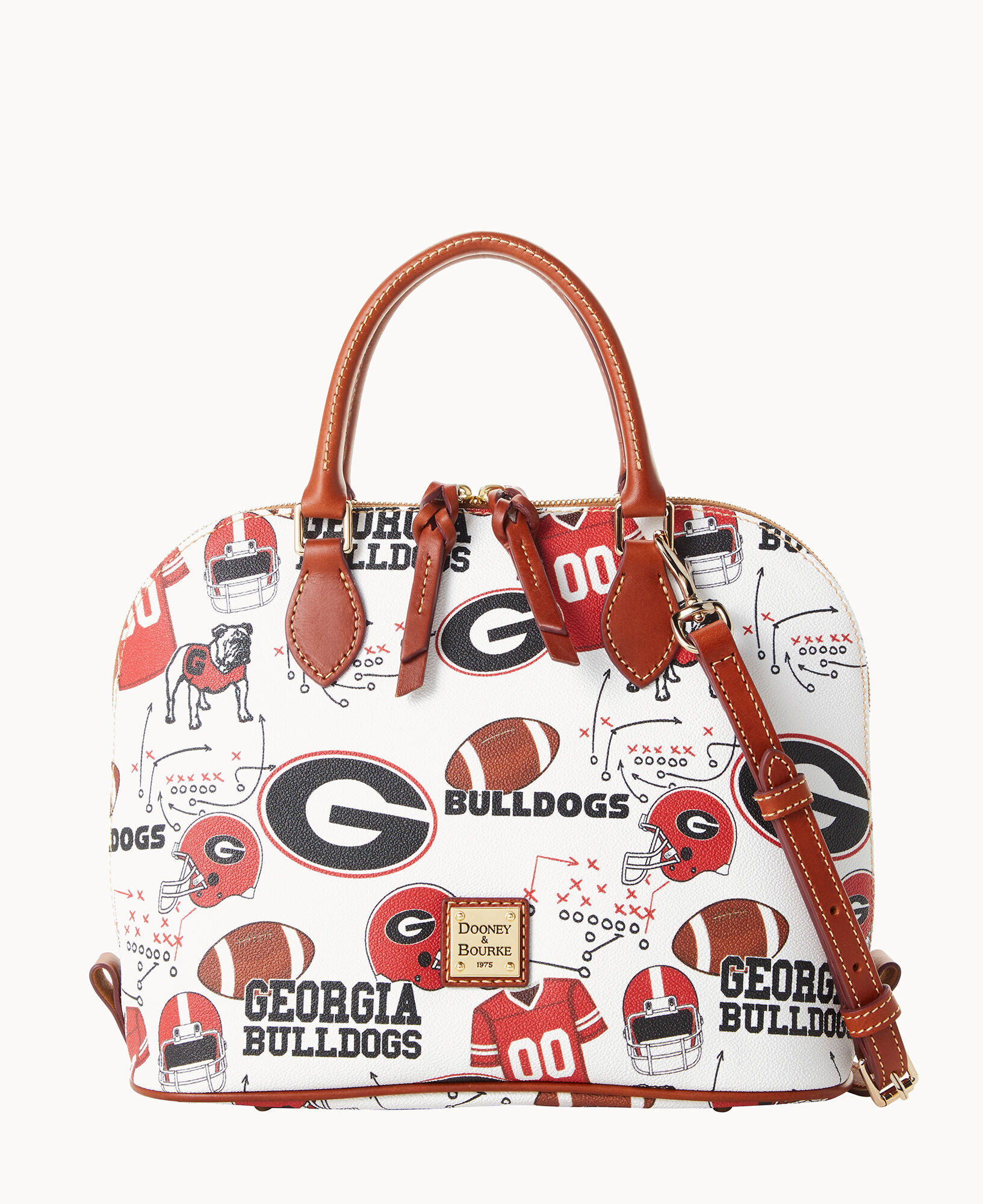 Dooney & Bourke Georgia Bulldogs Signature Small Zip Crossbody Handbag