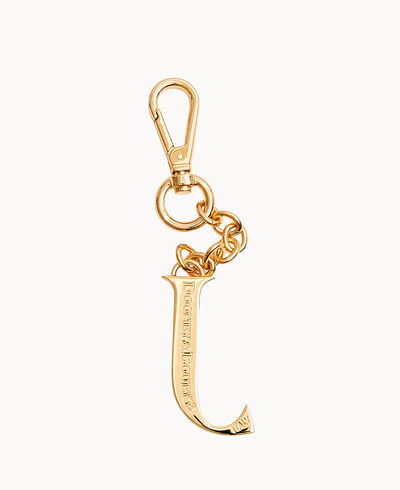 Monogram Pendant Key Chain Letter J