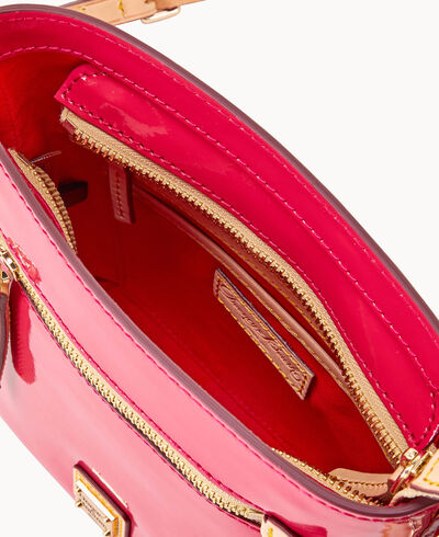 Patent Small Zip Crossbody