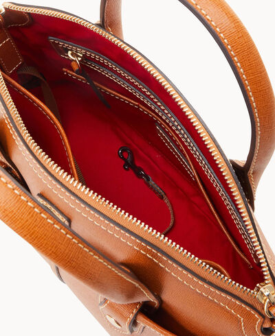 Saffiano Domed Satchel