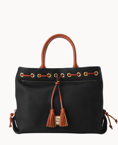 Pebble Grain Tassel Tote