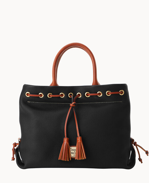 Pebble Grain Tassel Tote