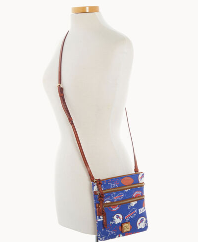 NFL Bills North South Triple Zip Crossbody