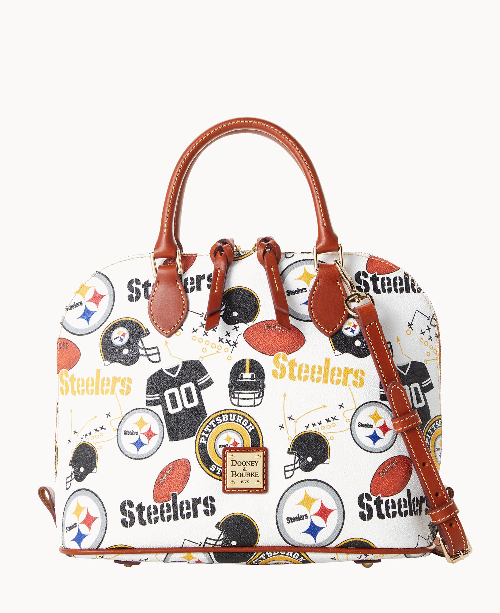 Dooney Bourke NFL Steelers Zip Zip Satchel