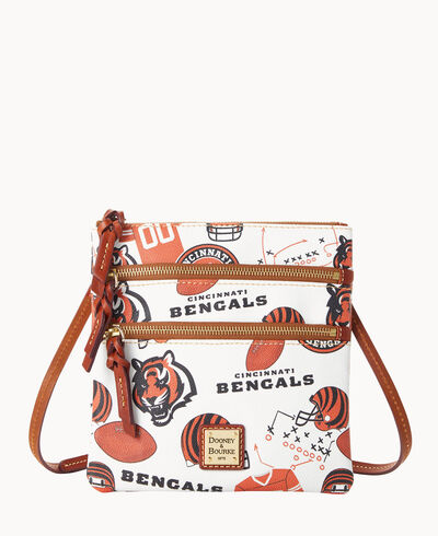 NFL Bengals North South Triple Zip Crossbody