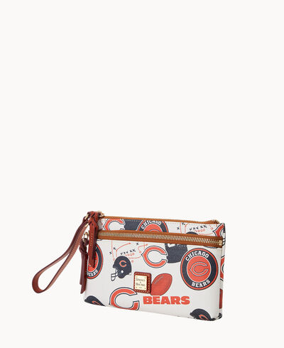 NFL Bears Double Zip Wristlet