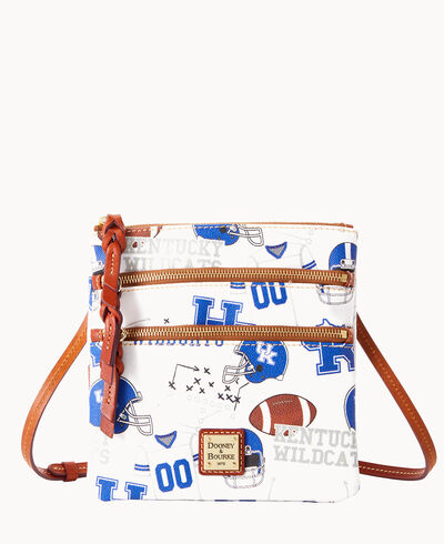 Collegiate University of Kentucky N S Triple Zip Crossbody