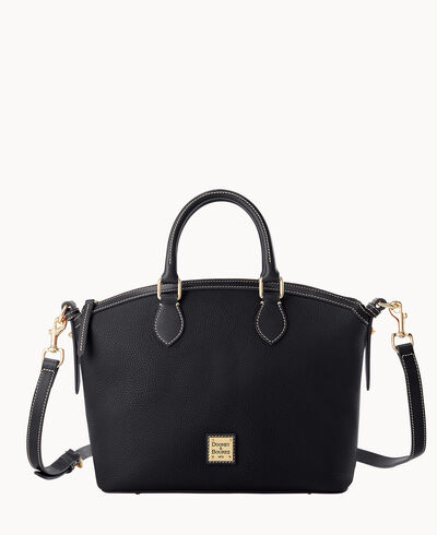 Pebble Grain Domed Satchel
