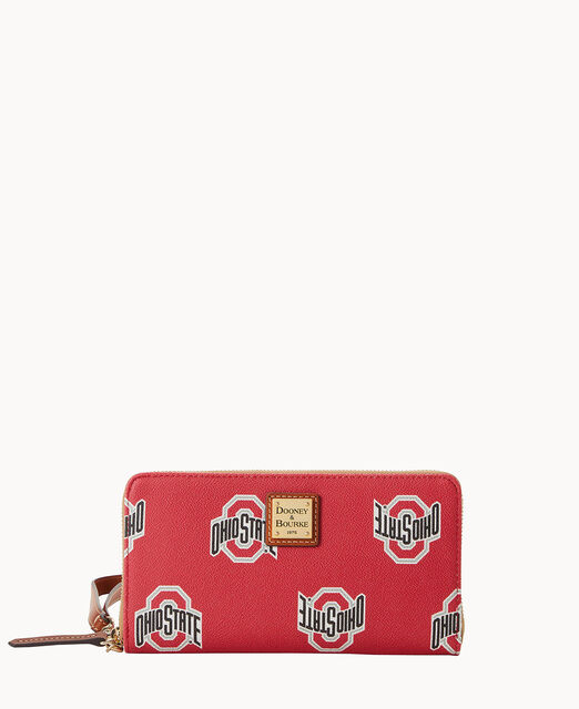 Collegiate Ohio State University Large Zip Around Wristlet