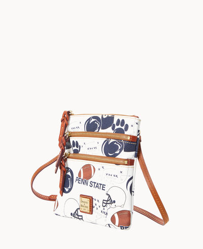 Collegiate Penn State University N S Triple Zip Crossbody