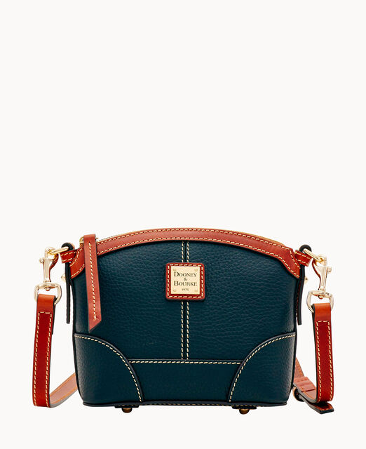 Pebble Grain Mini Domed Crossbody