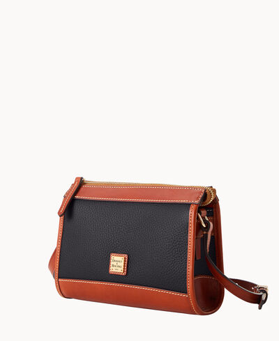 Pebble Grain Zip Crossbody