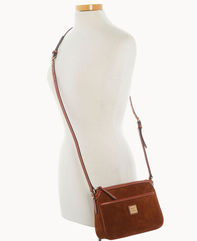 Suede East West Pocket Crossbody