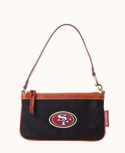 NFL 49ers Large Slim Wristlet