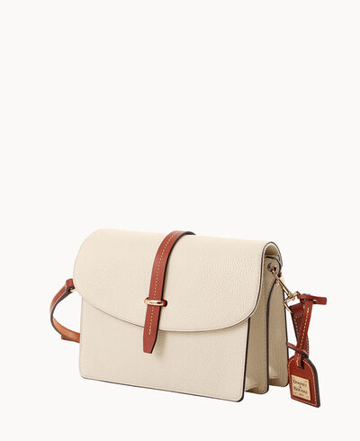 Pebble Grain Flap Crossbody