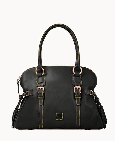 Florentine Domed Buckle Satchel